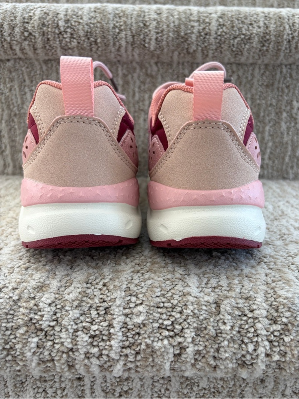 Nicole Miller Pink and Burgundy Sneakers. Girls size Youth 3. - Picture 8 of 9